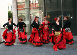 spanisch arabische Tänze Burg Center Stolberg Gruppe Cingara