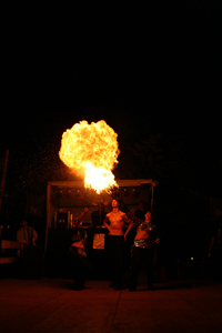 Feuershow Waldfest Steckenborn